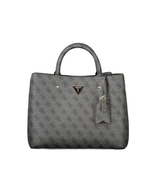 Guess Gray Nero Poliuretano Donna Bag