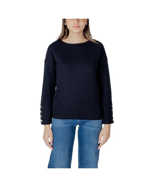 Street One Blue Polyester Sweatshirt