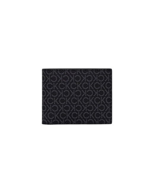 Calvin Klein Black Recycled Polyester Wallet for men