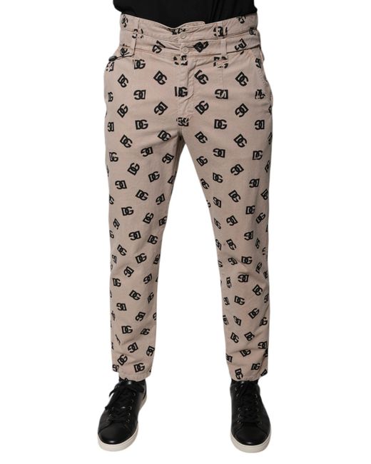 Dolce & Gabbana Gray Logo Cotton Skinny Denim Jeans for men