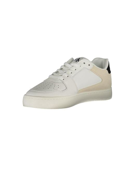 Calvin Klein Multicolor Bianco Polyurethane Men Sneaker for men