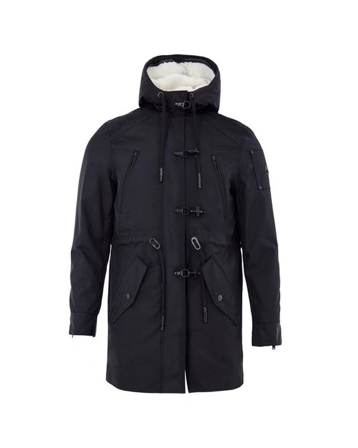 Moose Knuckles Blue Nylon Parka