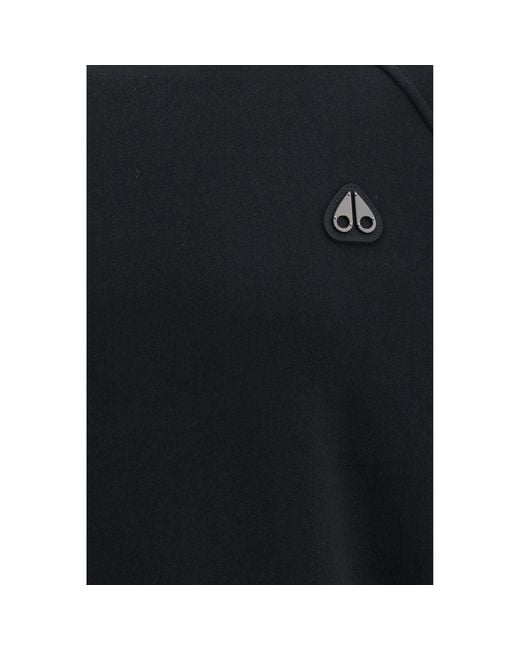 Moose Knuckles Blue Black Polyester Sweatshirt for men