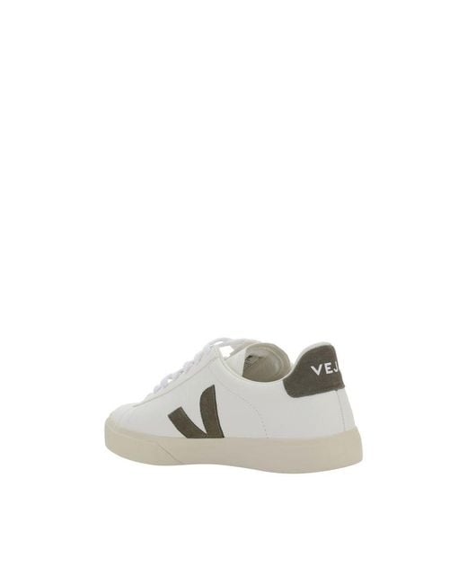 Veja White Calf Leather Bos Taurus Low Top Sneakers for men