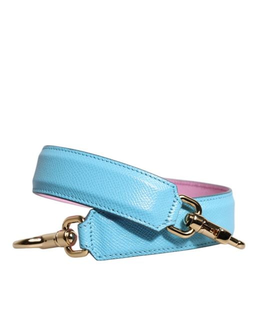 Dolce & Gabbana Pink Blue Leather Handle Bag Shoulder Strap for men