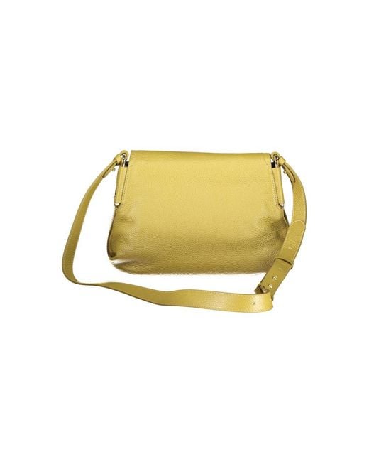 Coccinelle Yellow Leather Handbag