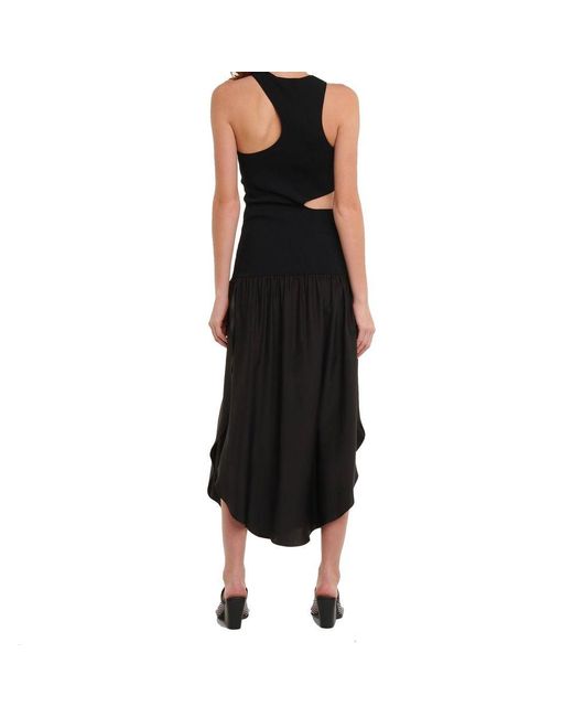 Stella McCartney Black Silk Cut-Out Maxi Dress