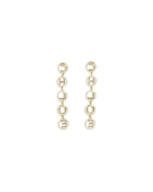 Chloé Metallic Gold Brass Earrings