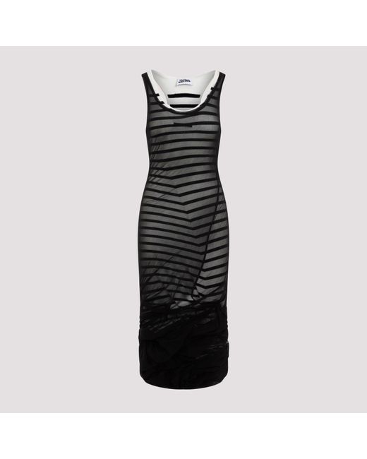 Jean Paul Gaultier Navy White And Black Mariniere Dress