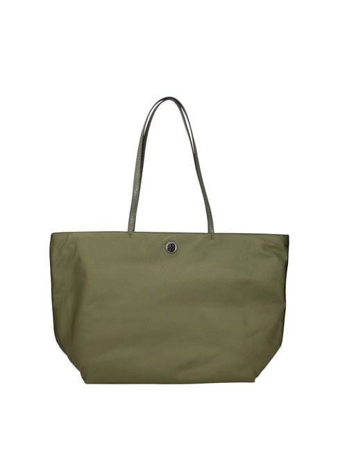 Tory Burch Green Fabric Shoulder Bag