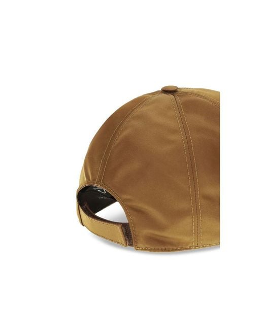 Prada Brown Beige Polyamide Cap (baseball Hat)