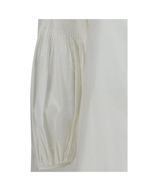 Max Mara White Cotton Blouse
