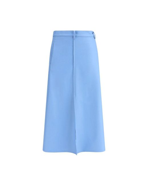 Crida Milano Blue Seville Midi Skirt