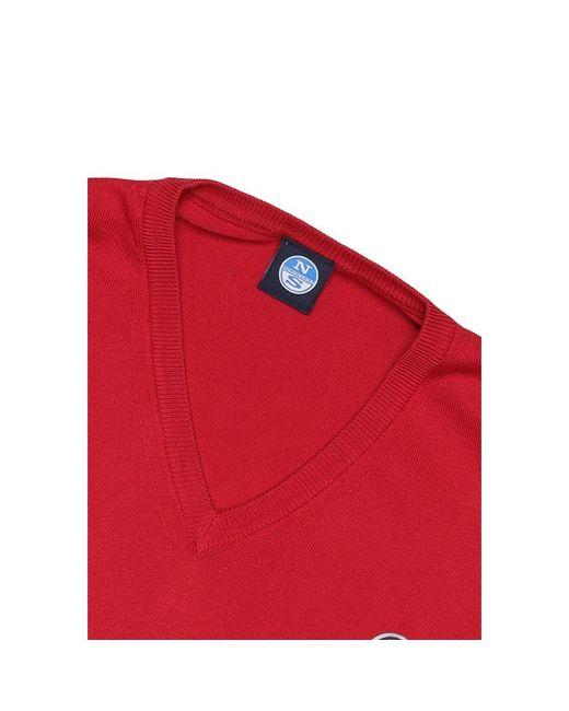 North Sails Red Multicolor Cotton Sweatshirt for men