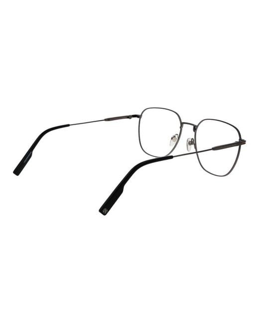 Zegna Metallic Titanium Glasses (Frames) for men