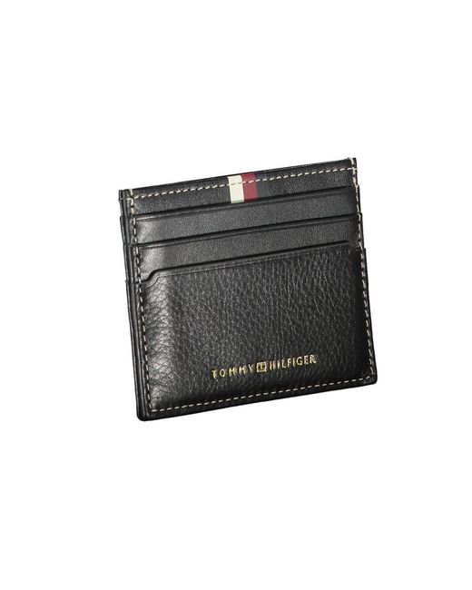 Tommy Hilfiger Black Leather Wallet for men