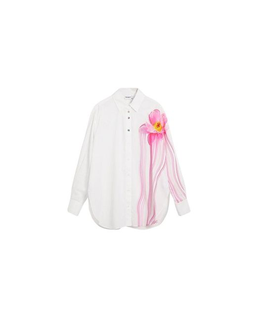 Desigual Pink Cotton Blouse