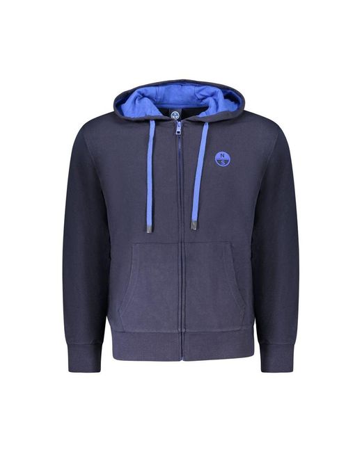 North Sails Blue Cotton Sweater for men
