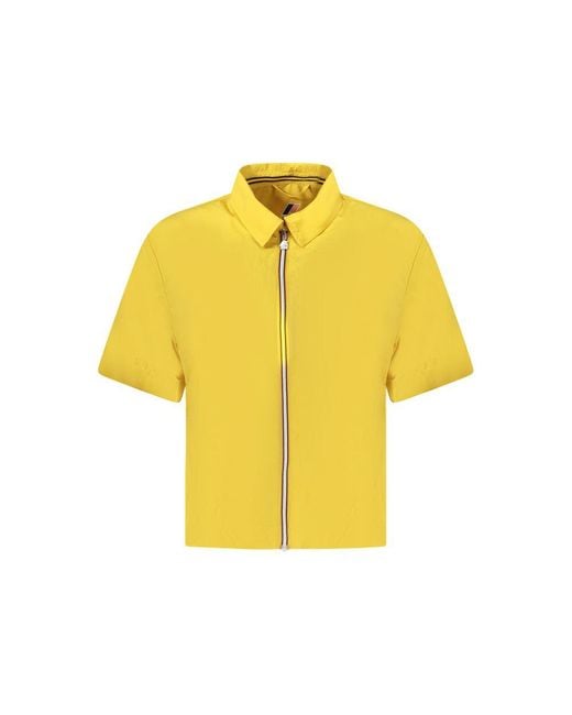 K-Way Yellow Polyamide Shirt