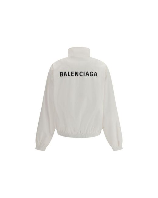 Balenciaga White Windbreaker Jacket