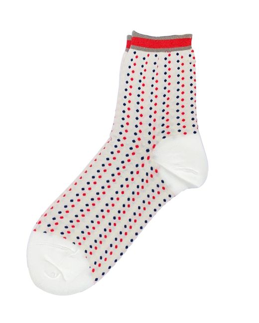 Antipast White Dotted Socks