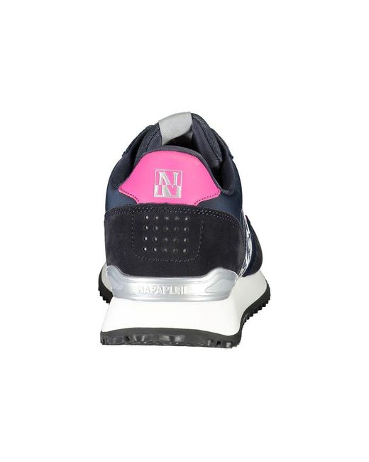 Napapijri Blue Elegant Lace-Up Sporty Sneakers