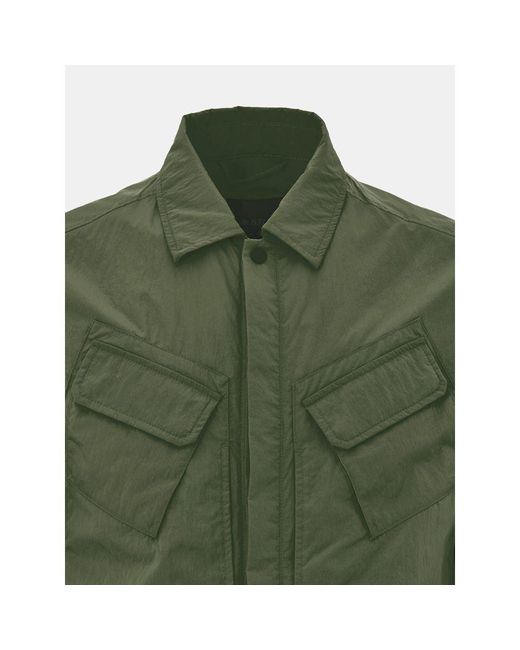 Paul & Shark Green Polyester Coat for men