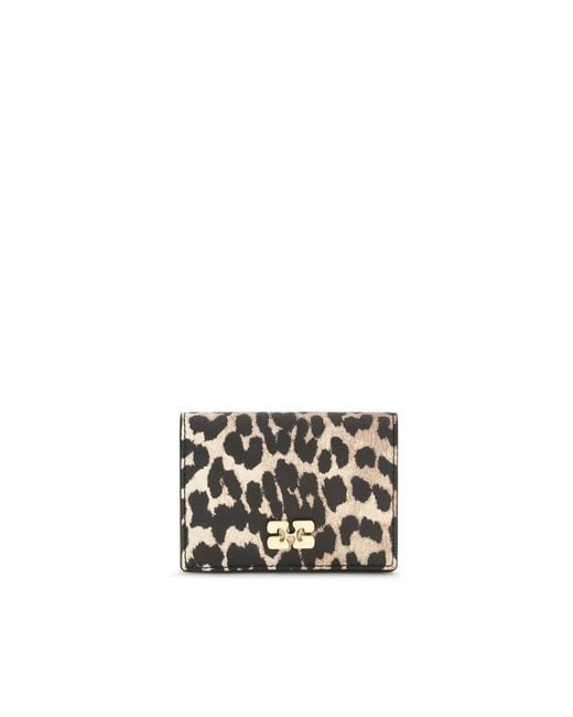 Ganni Black Multicolor Recycled Polyester Wallet