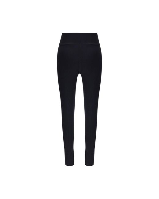 Wolford Blue Black Polyamide Leggings