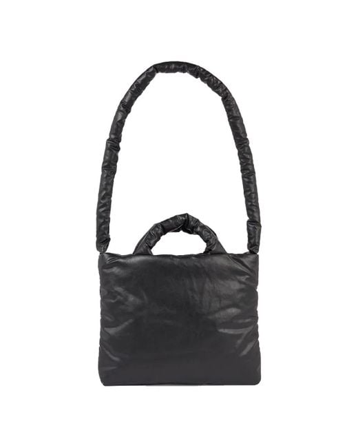 Kassl Black Leather Lacquer Bag