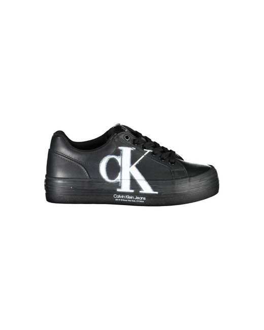 Calvin Klein Black Leather Sneaker