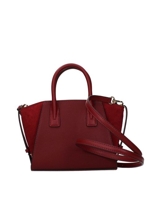 Michael Kors Red Handbag Avril Leather/Cherry