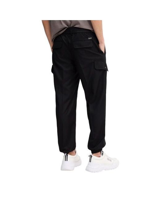 ARMANI EXCHANGE Black Polyester Casual Pants for men