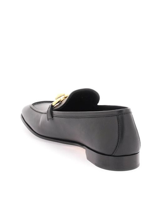 Jimmy Choo Black Diamond Tilda Leather Loafer