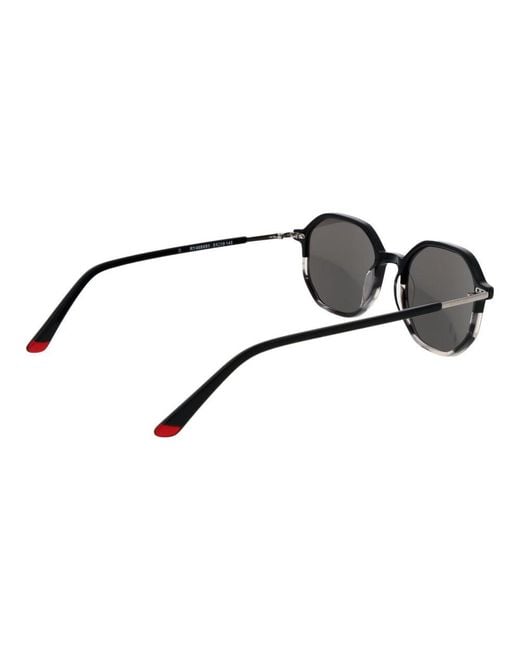 Replay Black Plastic Sunglasses