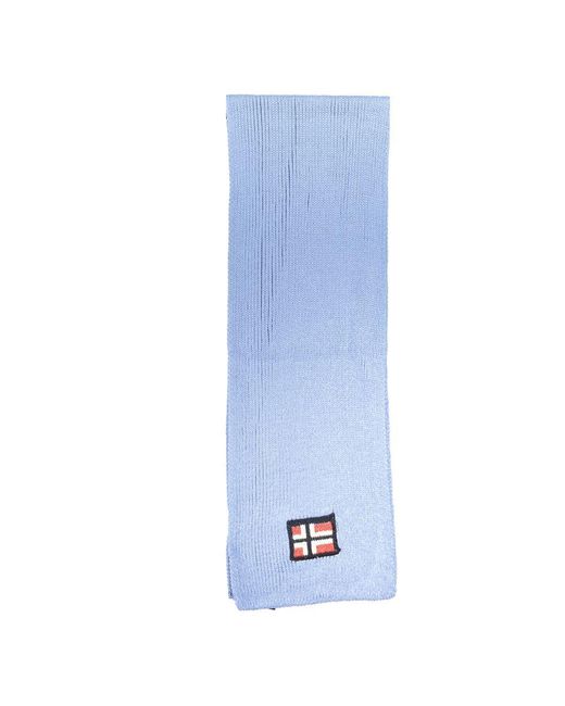 Norway 1963 Light Blue Acrylic Scarf for men
