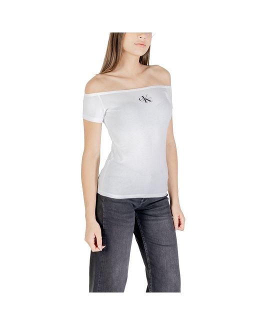 Calvin Klein Blue White Cotton T