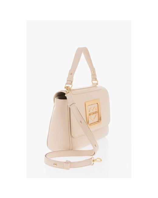 Moschino Natural Beige Polyethylene Shoulder Bag