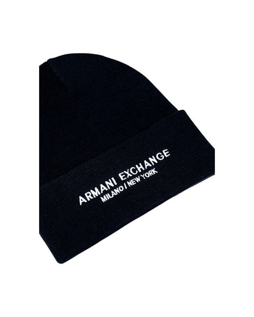 ARMANI EXCHANGE Blue Polyester Cap (baseball Hat) for men