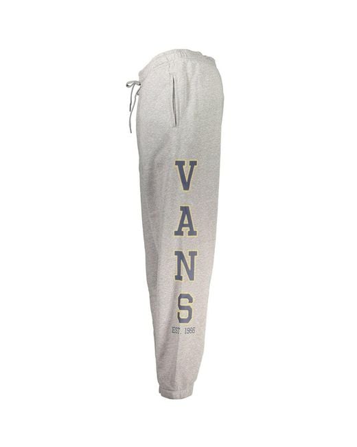 Vans Gray Grigio Cotton Men Sports Trouser for men