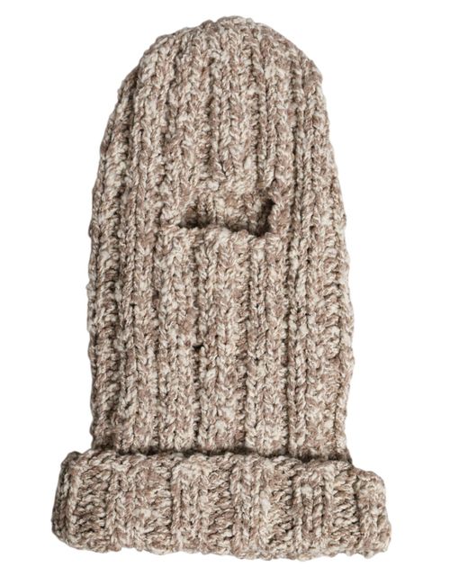 Dolce & Gabbana Natural Wool Knitted Ski Mask Balaclava Hat for men