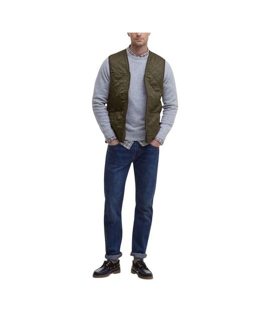 Barbour Green Polyamide Sleveless Jacket for men