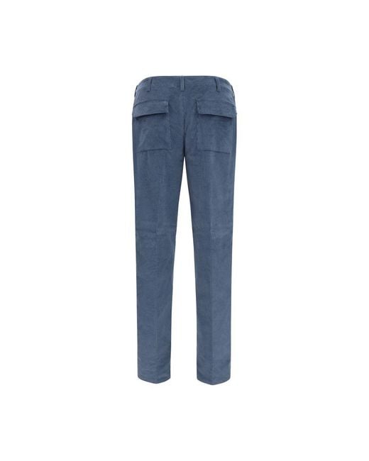 Etro Blue Cotton Casual Pants for men