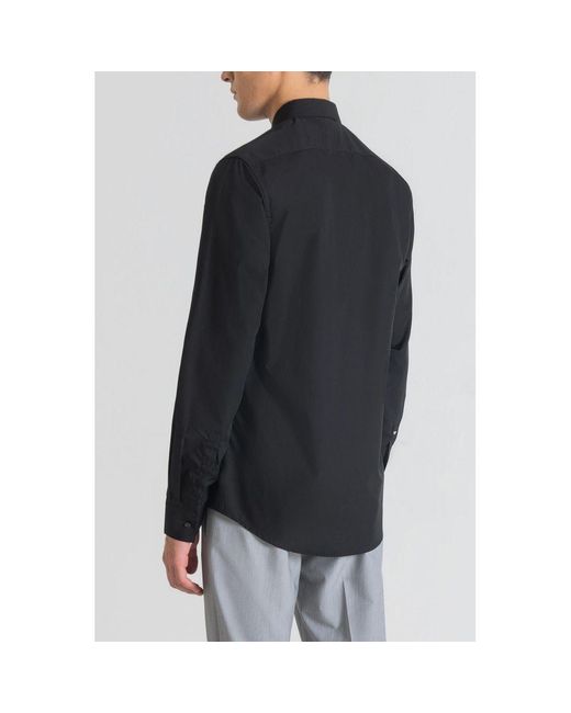 Antony Morato Black Cotton Shirt for men