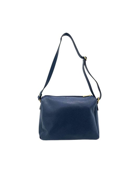 Baldinini Blue Leather Crossbody Bag