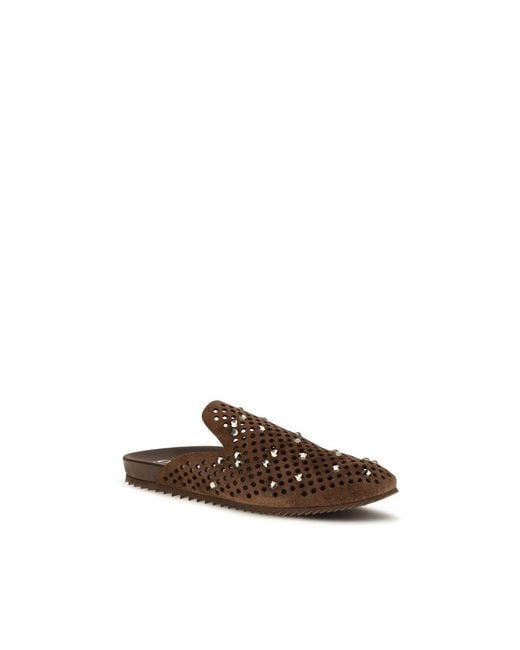 Pedro Garcia Brown Calf Leather Bos Taurus Mules