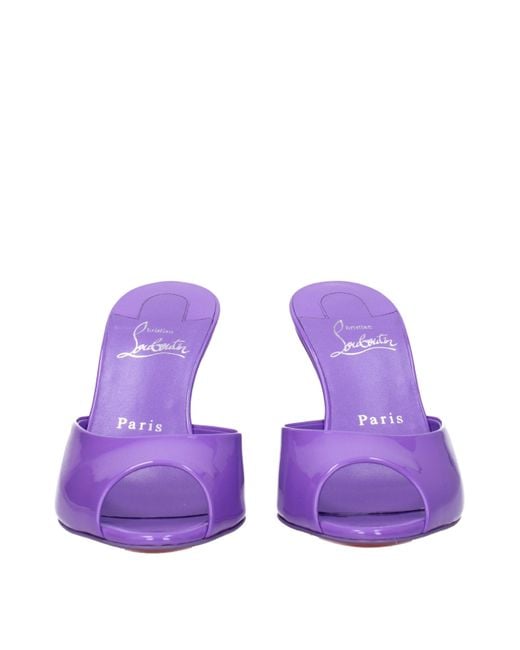 Christian Louboutin Purple Leather Wedge for men