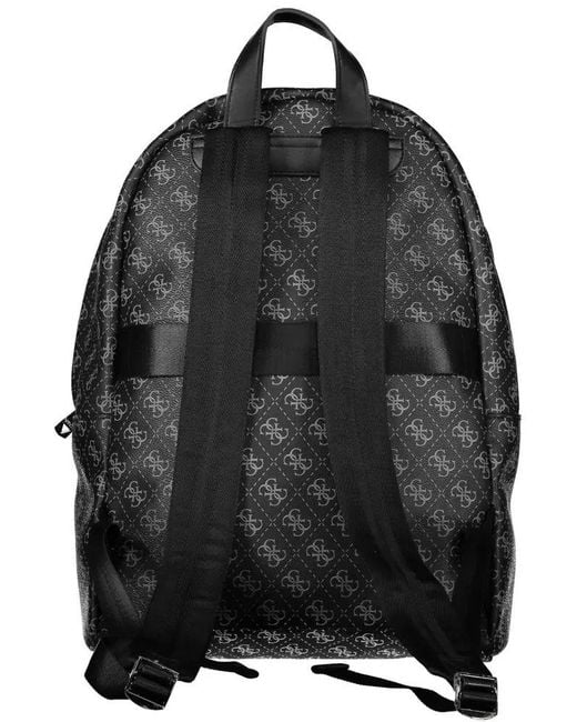 Guess Black Polyethylene Backpack for men