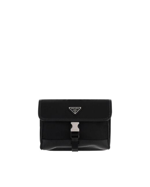 Prada Black Recycled Polyamide Other Accessories for men