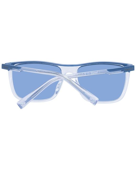 Timberland Blue White Plastic Sunglasses for men